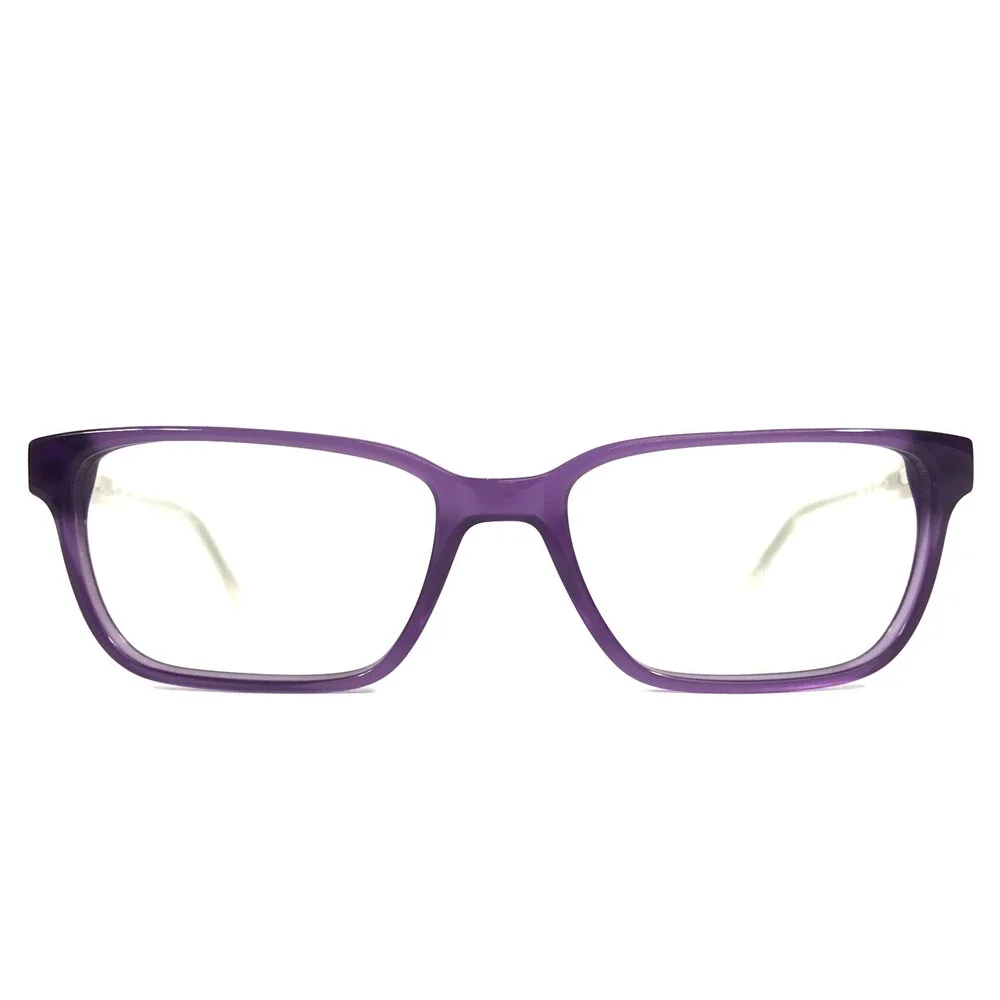 Candie's Eyeglasses Frames CA0129 083 Purple White Rectangle Full Rim 54-17-135